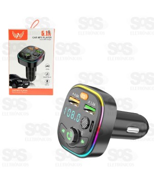 Transmissor FM Bluetooth Com USB+PD Microfone e Painel Altomex AL-2105D