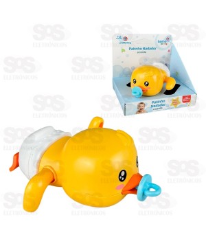 Patinho Nadador A Corda Polibrinq BB3008