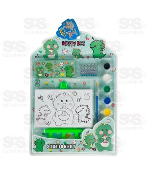 Kit de Pintura 6 Tintas Guache Polibrinq SCB60