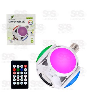 Lâmpada LED Dobrável Com Alto-Falante Bluetooth 10W X-Cell XC-GL-04