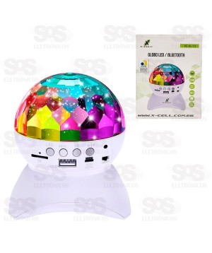 Luminária Globo de LED Com Caixa de Som Bluetooth X-Cell XC-XL-13