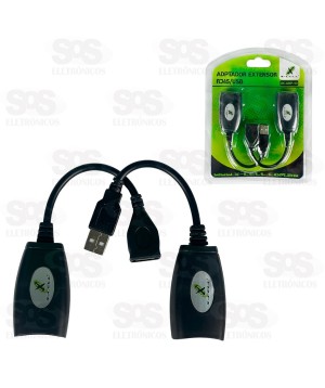 Adaptador Extensor RJ45 Para USB X-Cell XC-ADP-42