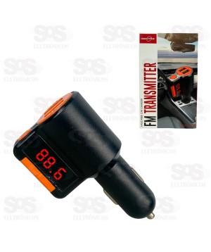 Transmissor FM Bluetooth Com SD E Duplo USB GTS-C905