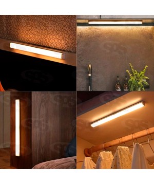 Barra De LED Branco Luminária Recarregável Com Sensor 100MM