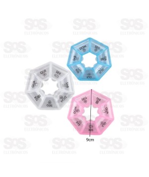 Porta Comprimido Semanal Em Plástico Top Útil 1068