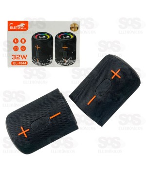 Caixa De Som Dupla 32W Resistente À Água Eletromex EL-1044