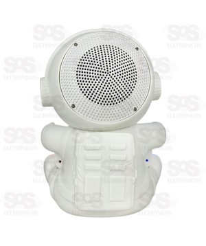 Caixa De Som Astronauta Com Relógio 30W Eletromex EL-1073