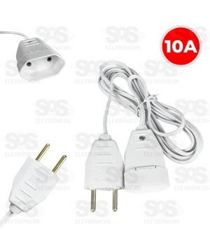 Extensão Simples 3 Metros 10A 2P Luster 2184