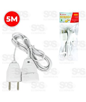 Extensão Simples 5 Metros 10A 2P Luster 2185
