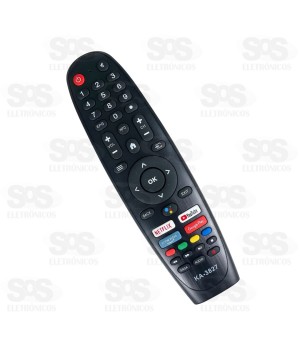 Controle Remoto TV Multilaser Netflix/Youtube/Prime/Google Play Kapbom KA-3827