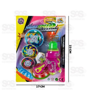 Pistola Lança Discos 5 Peças Toy King TK-AB4041