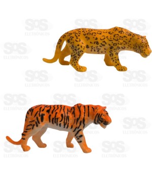 Conjunto Animais Selvagens 4 Peças Toy King TK-AB5443