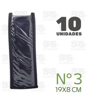 Capa De Controle Remoto N3 19x8cm 10 Unidades
