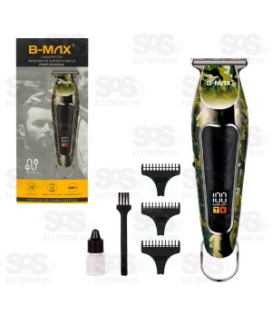 Máquina De Cortar Cabelo Profissional Com Visor LCD B-Max BM-C020