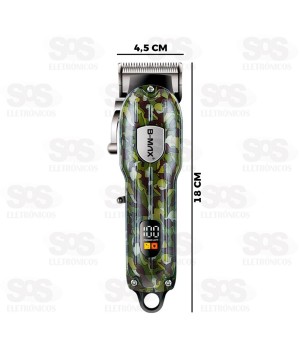 Máquina de Cortar Cabelo Com Visor LCD B-Max BM-C029