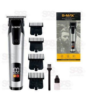 Máquina de Cortar Cabelo Com Visor LCD B-Max BM-C026