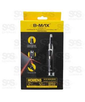 Máquina de Aparar Pelos de Nariz e Ouvido B-Max BM-C038