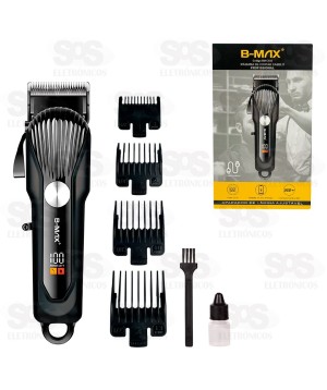 Máquina Profissional Corte De Cabelo Com Painel B-Max BM-C032