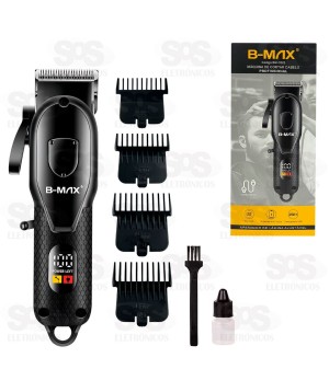 Máquina de Cortar Cabelo Com Visor LCD B-Max BM-C023