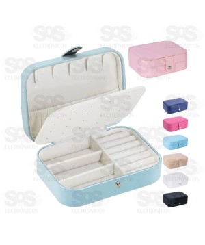 Porta Joias Com Divisória Cores Variadas B-Max BM-F1032