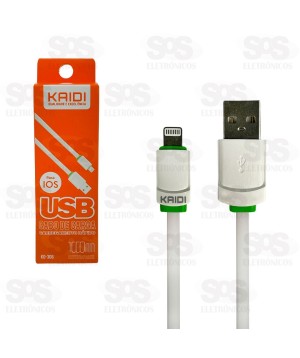 Cabo De Carregamento USB Para Lightning 1 Metro Kaidi KD-306