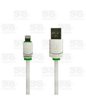 Cabo De Carregamento USB Para Lightning 1 Metro Kaidi KD-306