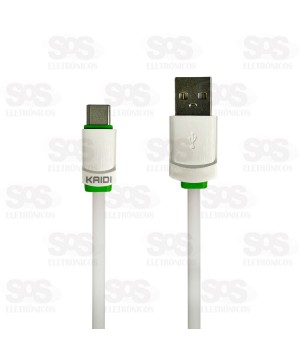 Cabo De Carregamento USB Para Type C 1 Metro Kaidi KD-TC30