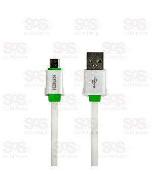 Cabo De Carregamento USB Para Type C 3 Metros Kaidi KD-330C