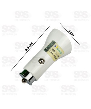 Carregador Automotivo Turbo 2 USB 3.0 36W Kaidi KD-302