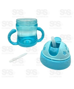 Copo Antivazamento Infantil De Transição 200Ml Com Alça Top Útil 1195