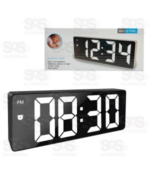 Relógio de Mesa Digital LED Colorido GH0712L