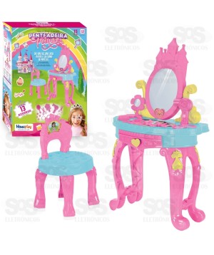Penteadeira da Princesa Com 13 Acessórios Homeplay 3117