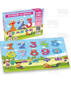 Quebra-Cabeça Educativo 30 Peças Modelos Variados Homeplay 5014