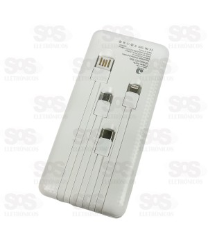 Carga Extra 20.000mAh Com 4 Interfaces Kaidi KD-955