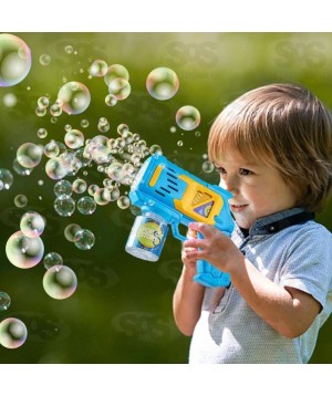 Metralhadora Arma Lança Bolhas De Sabão 12 Furos Toy King TK-AB7706