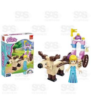  Bloco de Montar Princesas 90 Peças Modelos Sortidos Toy King TK-AB7864