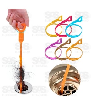 Desentupidor de Pia Coletor De Cabelo 49cm Top Útil TOP0887