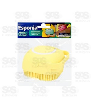 Esponja De Silicone Com Dispenser Para Banho Bucha TOP1067