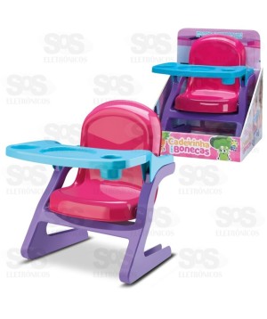 Cadeirinha De Papinha Para Bonecas Divertoys 8237
