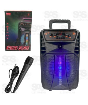 Caixa De Som 30W TWS Grave e Agudo Com Microfone KTS-1563