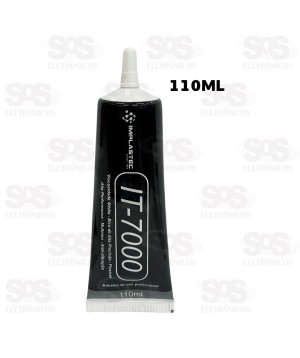 Super Cola Para Tela 110ML Preta Implastec IT-7000