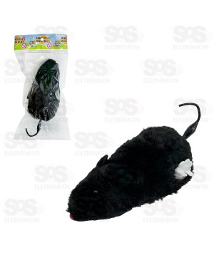 Ratazana De Pelúcia à Corda Cores Variadas Toy King TK-AB5200