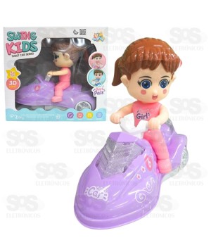 Aventura de jet-Ski Bate e Volta Com Luz e Som Toy King TB-AB7116