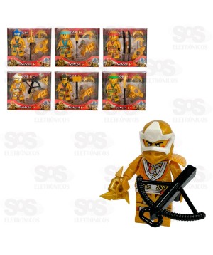 Boneco De Montar Coleção Ninja Toy King TK-AB7978