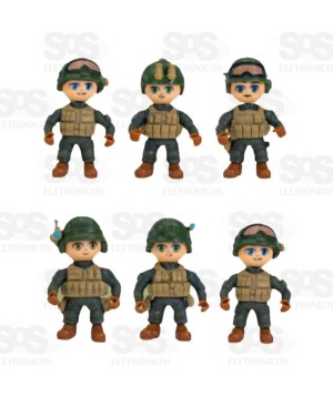 Boneco de Montar Forças Especiais Cartelado Toy King TK-AB8131