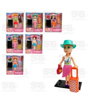 Boneca De Montar Coleção Fashion Girl Toy King TK-AB7989