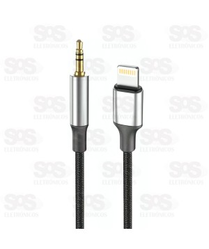 Cabo Adaptador P2 Para Lightning Eletromex EL-3120-5G