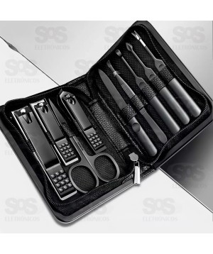 Kit Manicure Cortador De Unha 9 Peças Altomex AL-3601