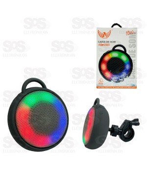 Caixa De Som 10W Com Suporte Para Bicicleta Altomex AL-8098