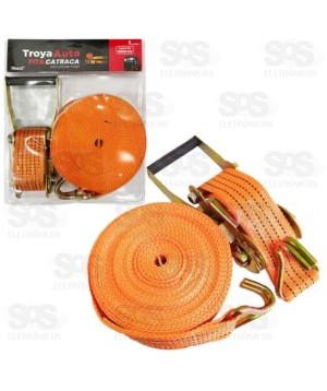 Cinta Para Carga Com Catraca 10 Metros Troya Auto TRY-0026